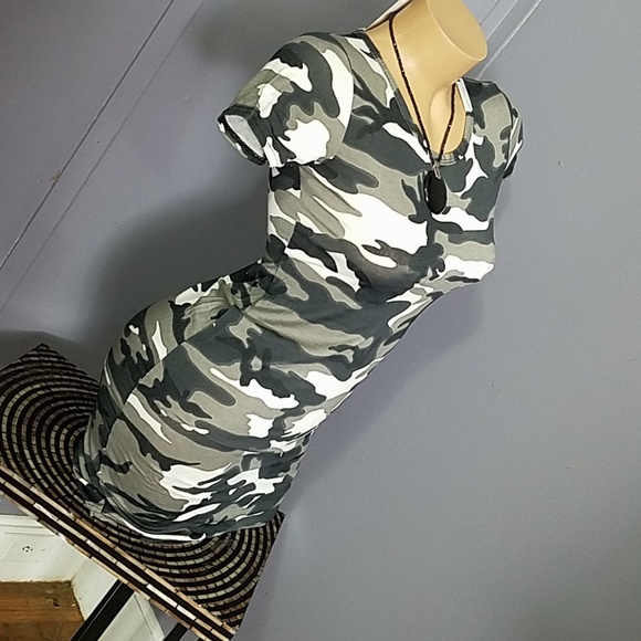Super Sexy Camouflage Dress IMPORTED - Picture 7 of 12